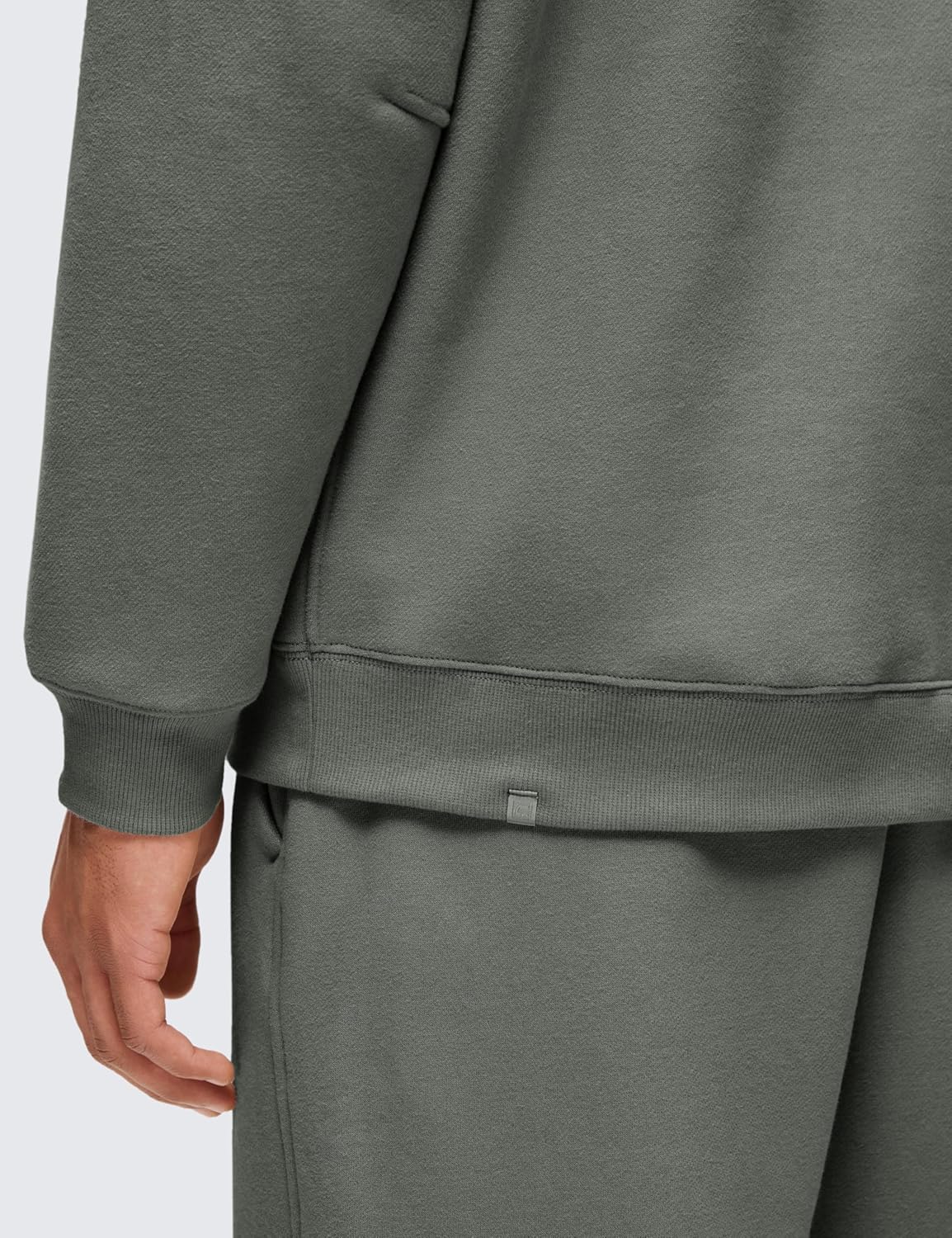 CRZ YOGA Cotton Fleece Lined Pullover Sweatshirts for Men - Crewneck Cozy Casual Athletic Daily Workout Sweat Shirt Tops - Image 5