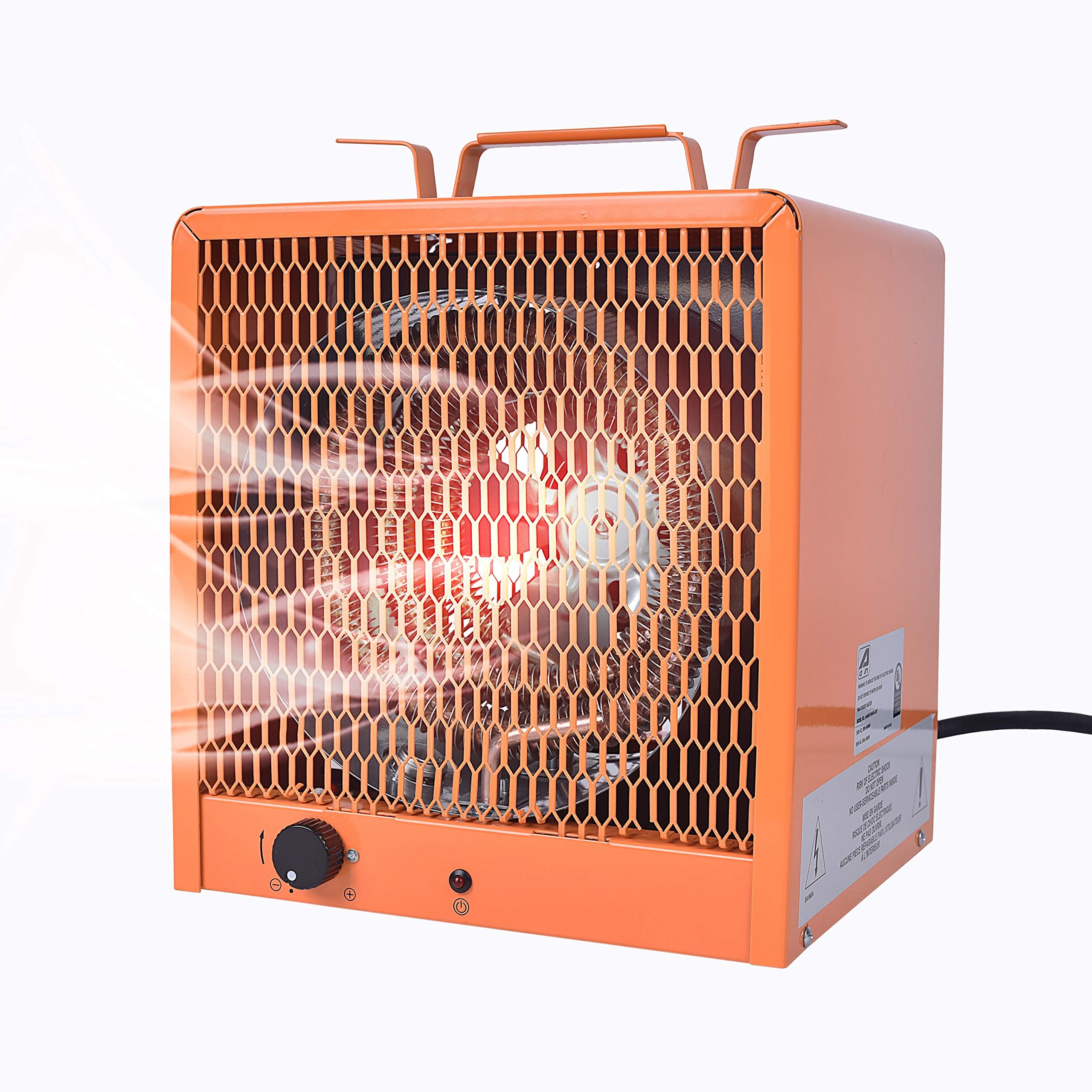 AAIN Industrial Heater, 240 Volt/4800 Watt/60Hz Portable Shop Garage Electric Heater with integrated Thermostat Control Space Heater For Workshop,Home,Shop & Office Garage Infared Fast Air Heater