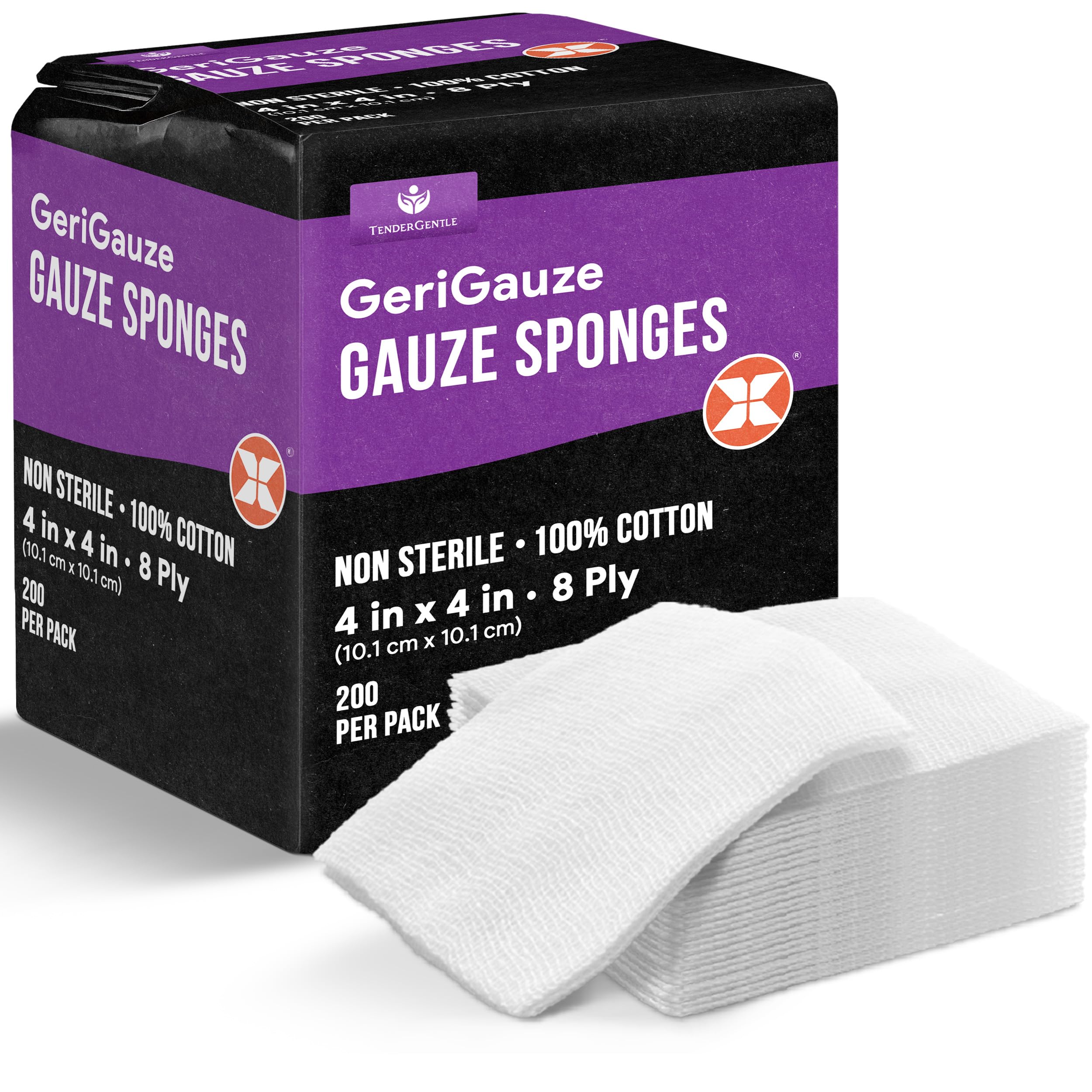 Amazon.com: 4x4 Gauze Pads 100% Cotton - 200 Non Sterile Gauze