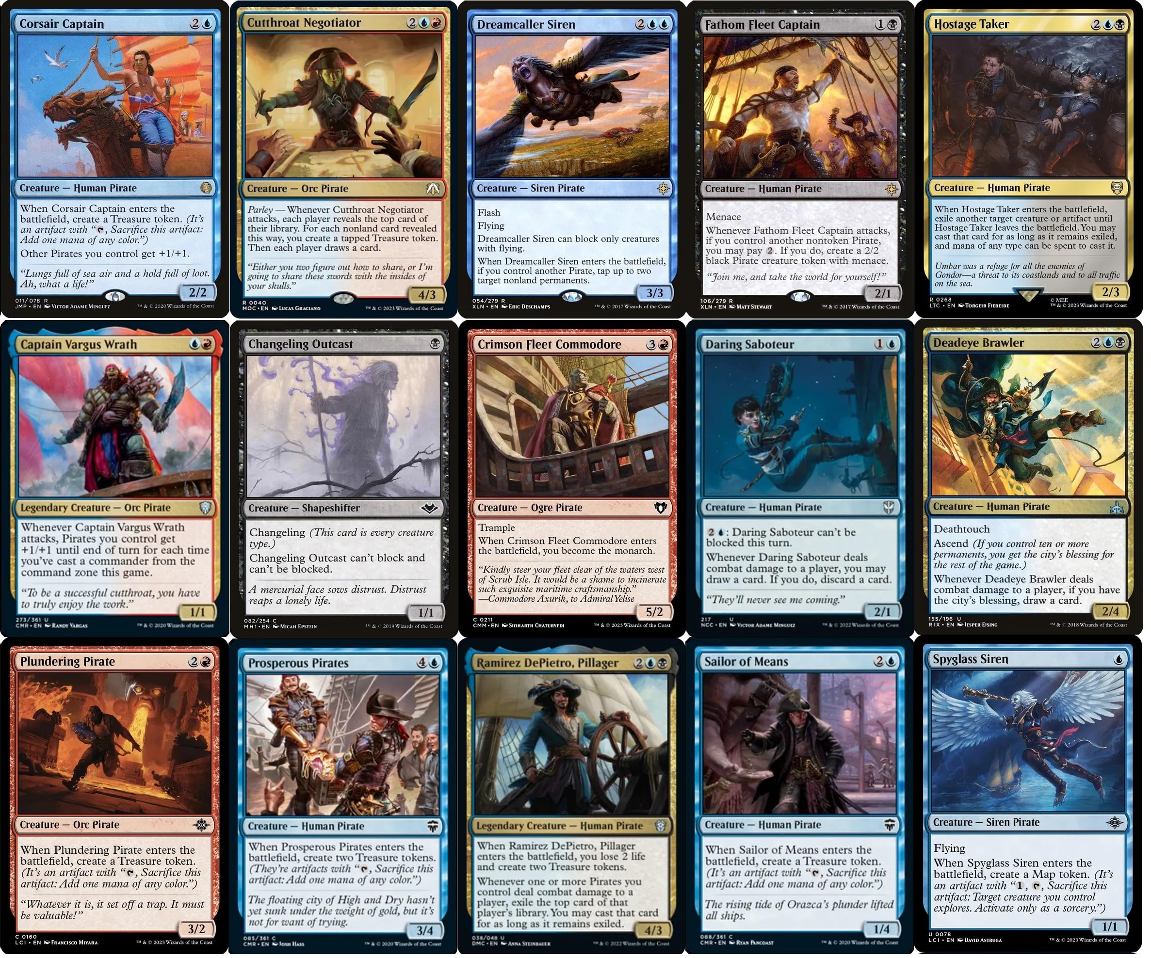 mtg best pirate cards Amazon.com: Elite Commander Pirate Deck - Grixis Blue Black Red - Admiral  Brass, Unsinkable - EDH cEDH - 100 Card - Custom Magic The Gathering Deck