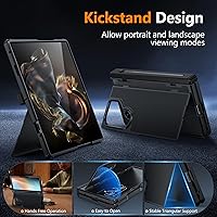 Vista 2 de Oterkin Funda para Samsung Galaxy Z Fold 5 con Protector de Pantalla Integrado [Soporte para S Pen Más Delgado y Soporte] [Compatible con MagSafe]