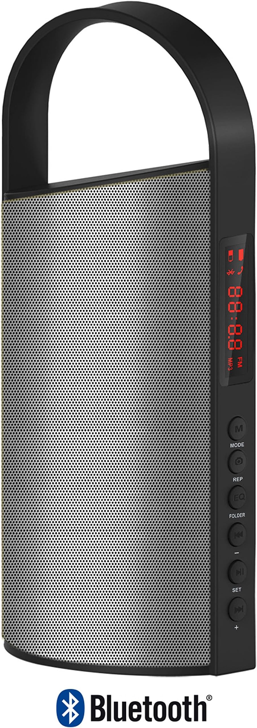 AntilaTech Bluetooth Portable Speaker with MicroSD, Aux, FM, Equaliser, HandsFree & Selfie