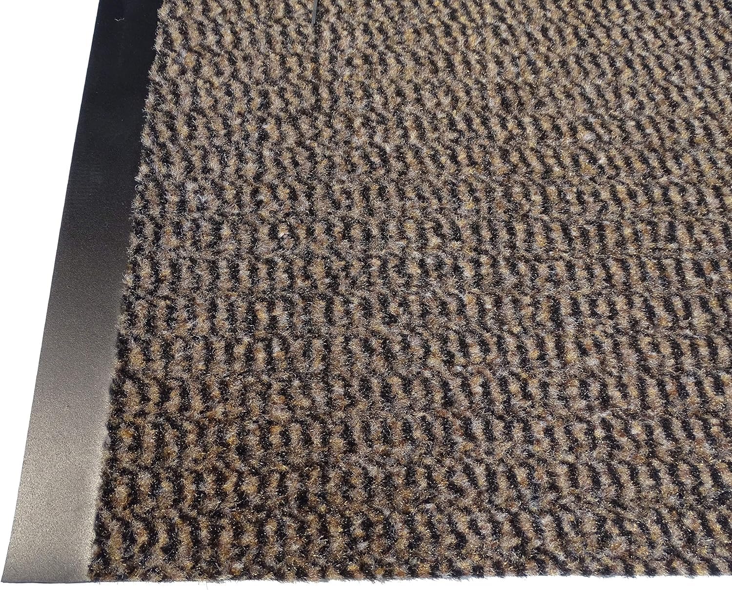 Schmutzfangläufer Meterware 60 cm braun-schwarz meliert - ohne Rand an den Schnittkanten (60 x 300 cm, braun)