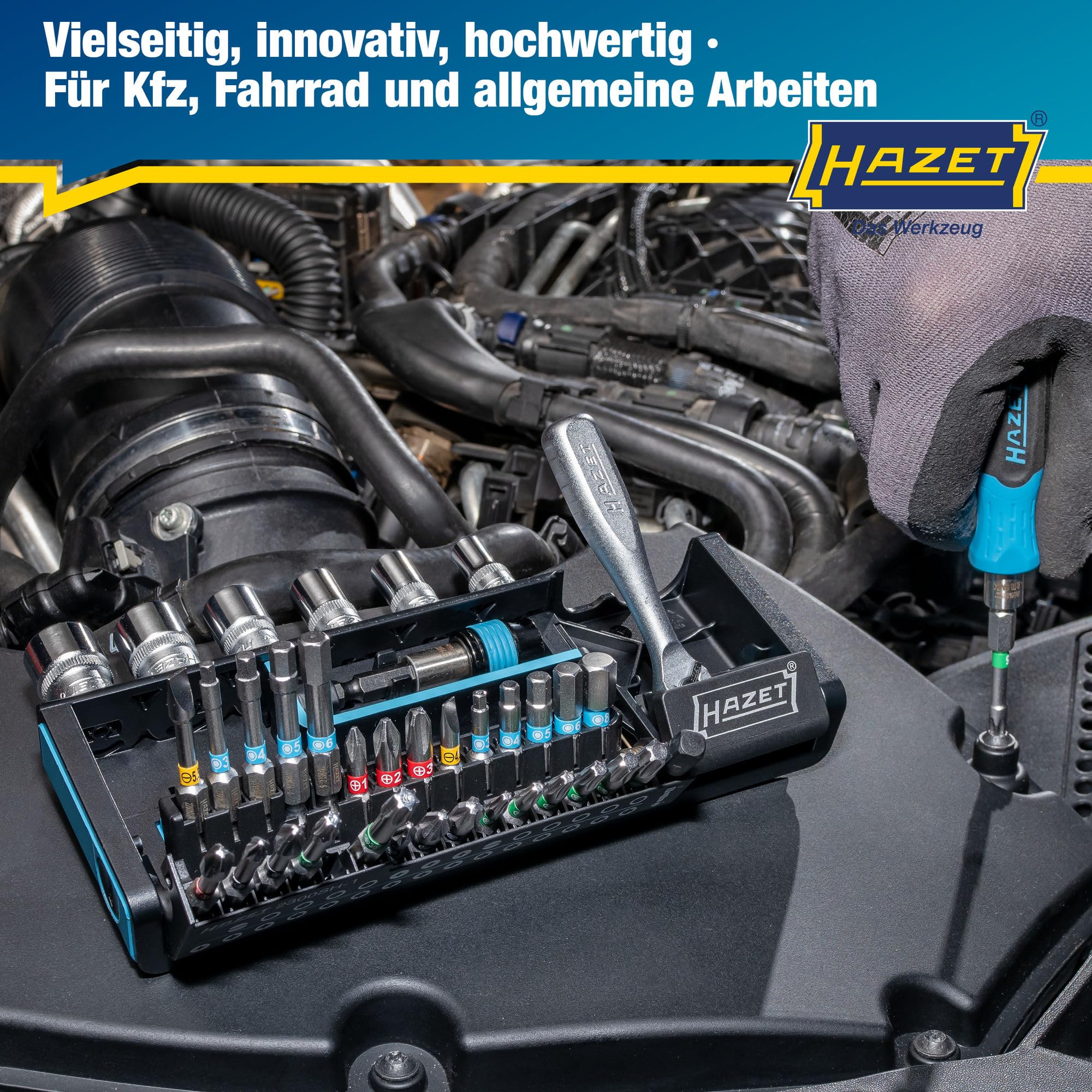 HAZET 2300SH-1 Set Schraubendreher-Einsatz (Bits) manuell (Handbetätigung)