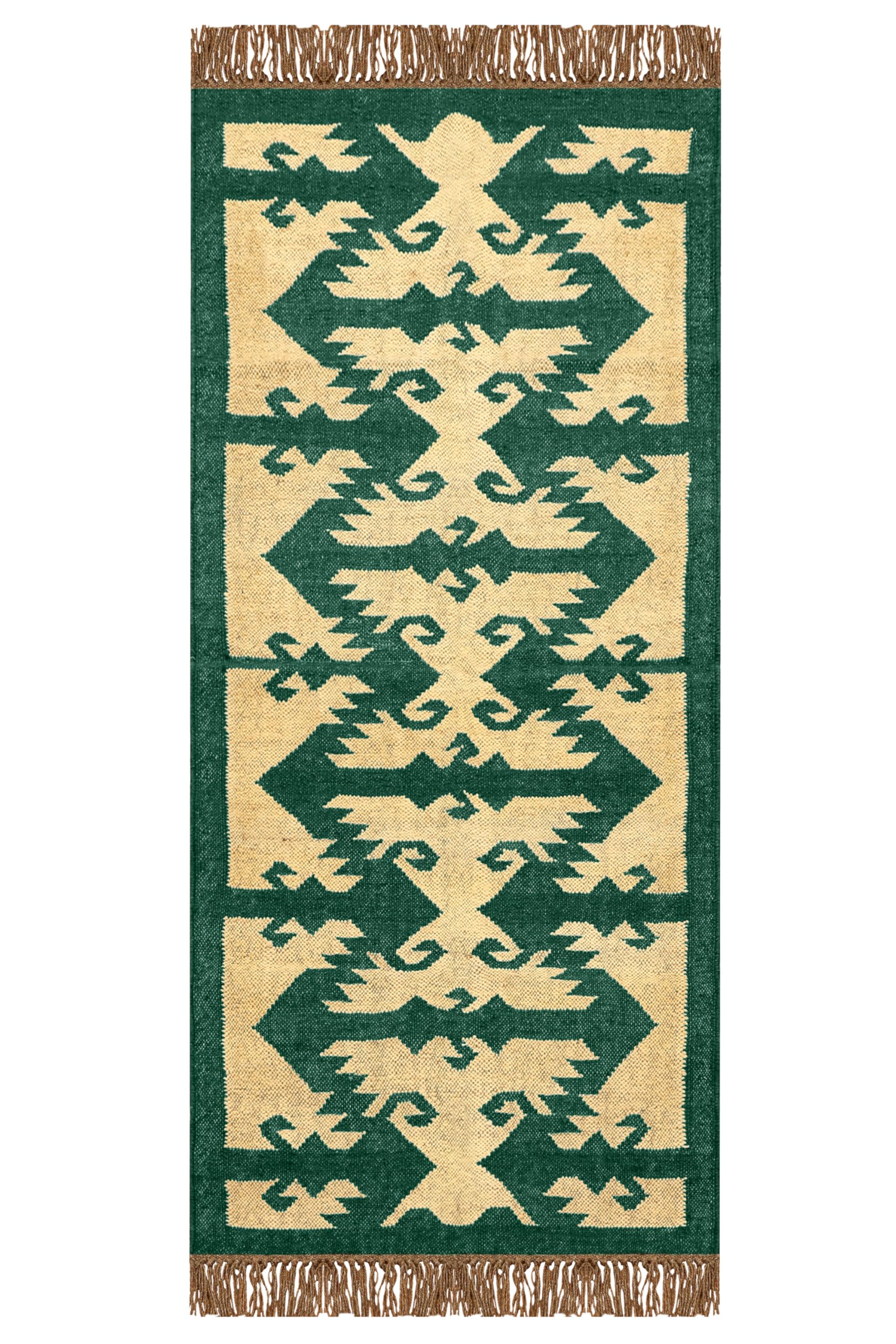 Tapis kilim en laine tissé main pour un intérieur chaleureux et authentique