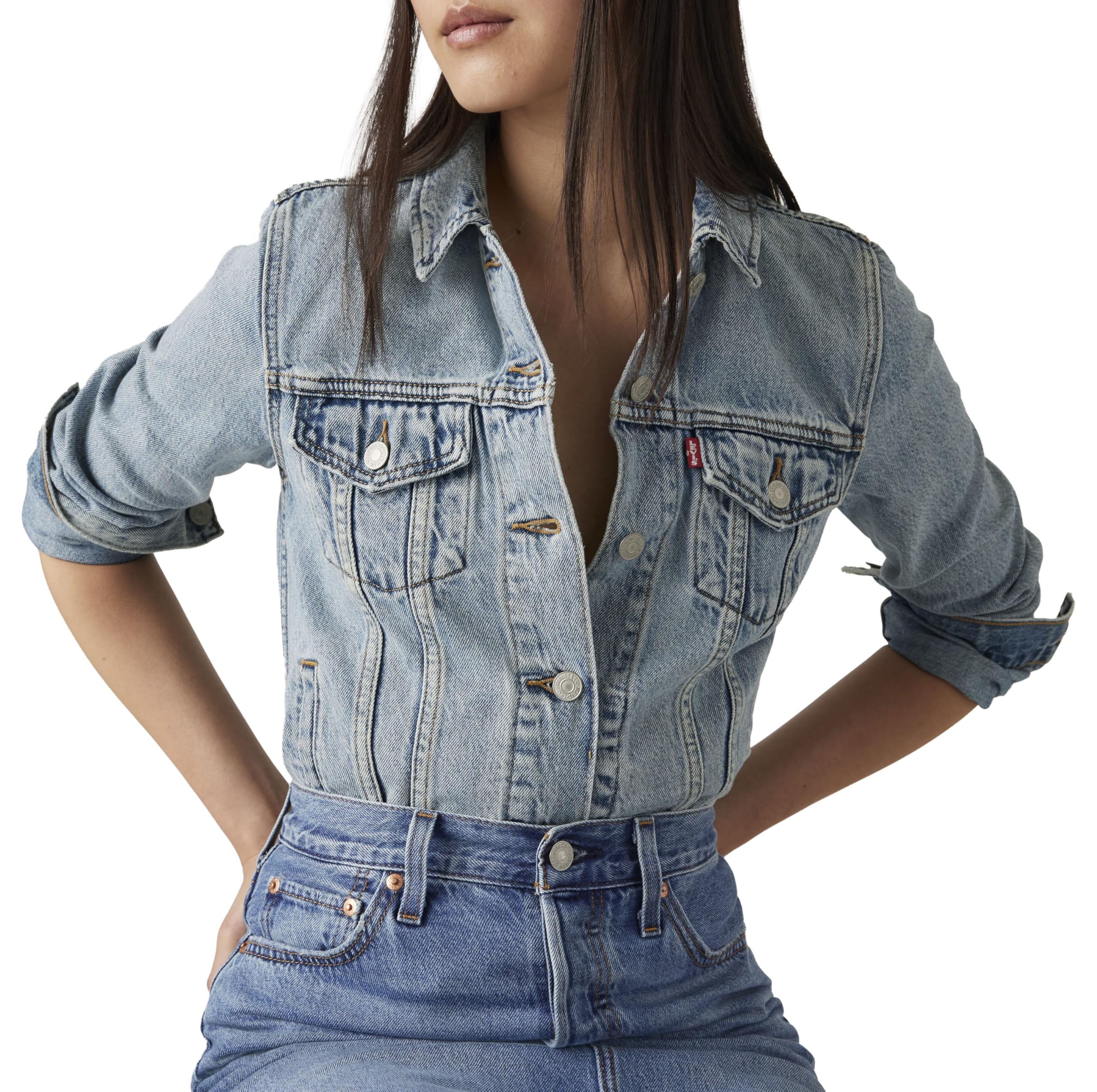 Levi's Women's Original Trucker Denim jacket, All Mine, XS