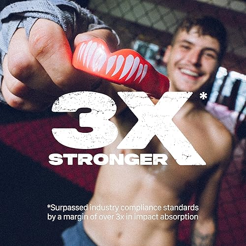 Miniatura 2 de SAFEJAWZ - Protector bucal de corte delgado para adultos y jóvenes, con estuche, ideal para boxeo, baloncesto, lacrosse, fútbol, MMA, artes