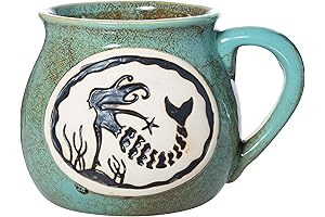 Cape Shore Mermaid Beach Coffee Mugs | 16oz Handcrafted Stoneware Mug