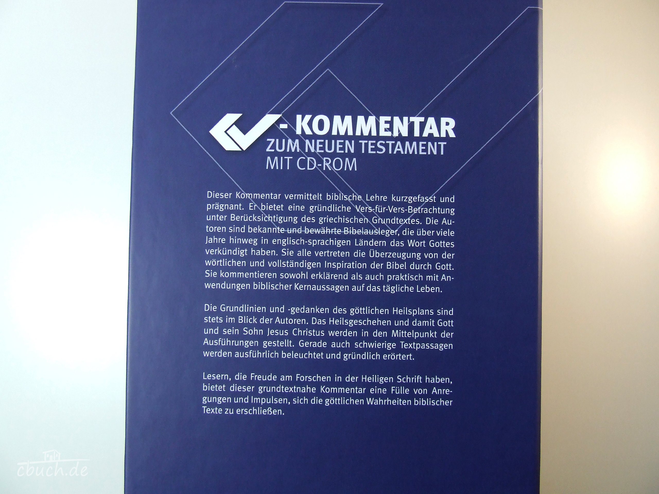CV-Kommentar zum Neuen Testament: In 3 Bänden - mit CD-ROM