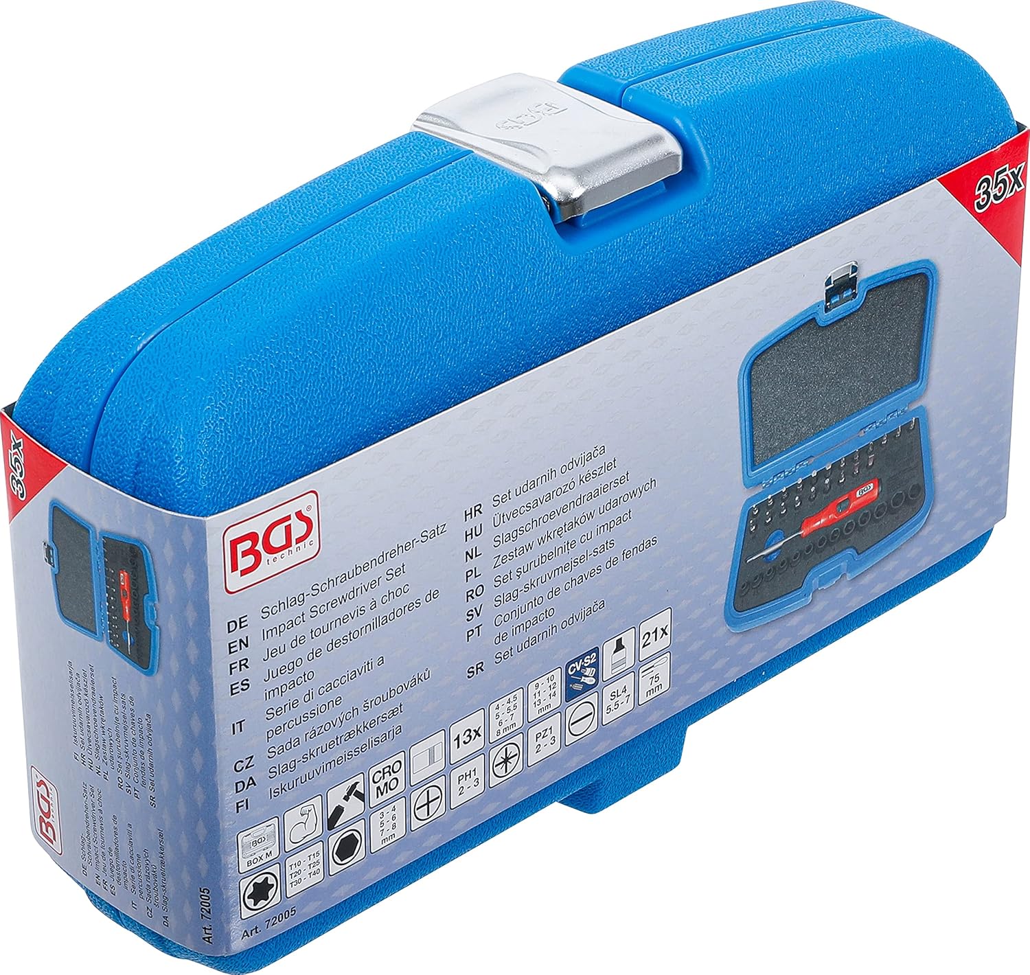 BGS 72005 | Impact Driver Set | 6.3mm (1/4") | 36-Piece