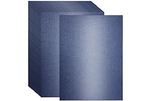 Anna Griffin 120-Sheet Navy Blue Shimmer Cardstock: Premium Paper Crafting Essential