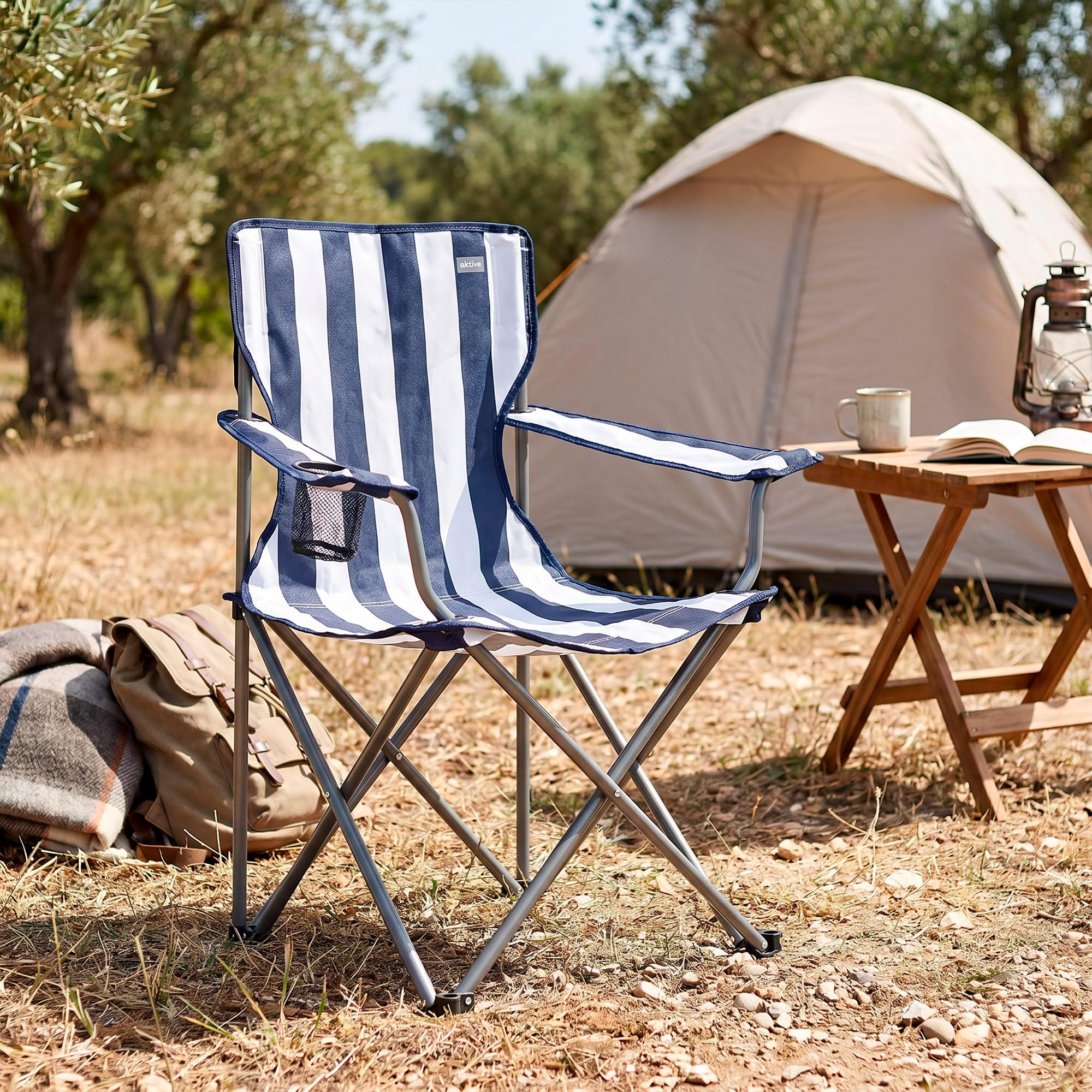 AKTIVE Pack 2 sillas Camping y Mesa Plegable (268)