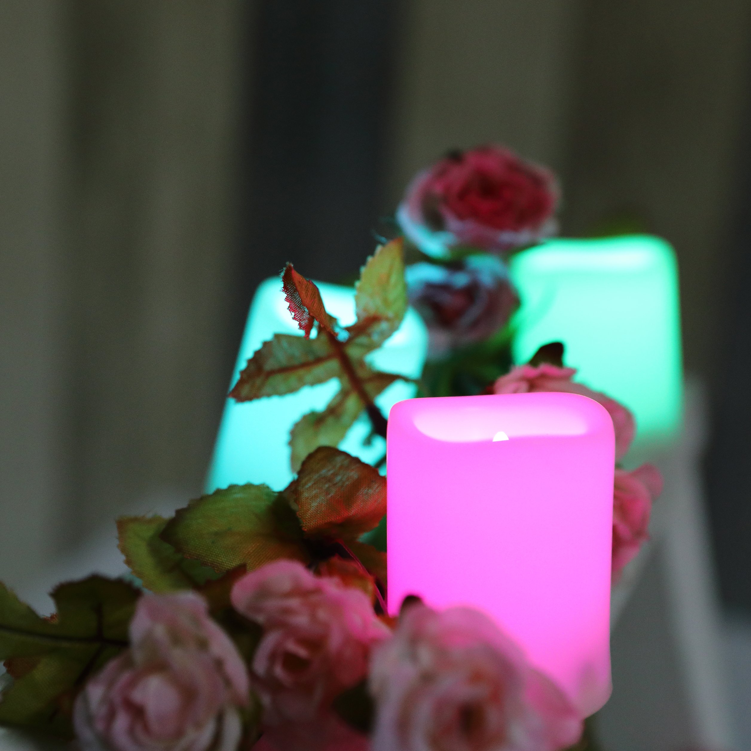 Amazon.co.jp: Candle Choice 12本パック リアルな色が変わる 炎のない