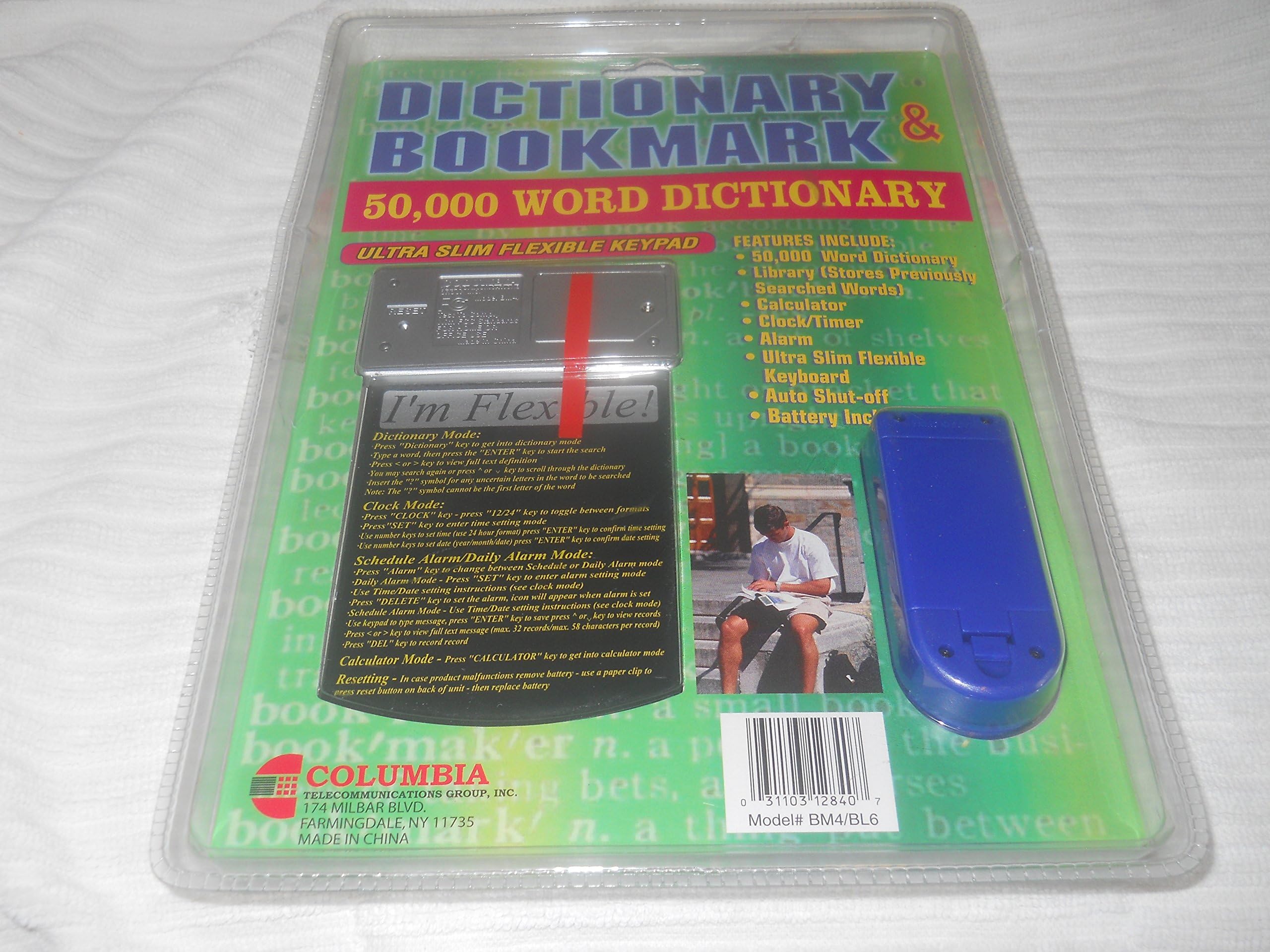 Dictionary Bookmark & 50,000 Word Dictionary