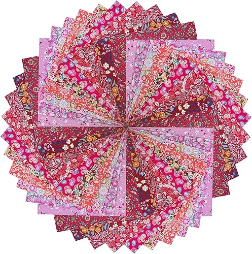 Miniatura 19 de 200 unidades de 4 x 4 pulgadas, color sólido, precortados, 100% tela de algodón, paquetes de tela para coser y acolchar