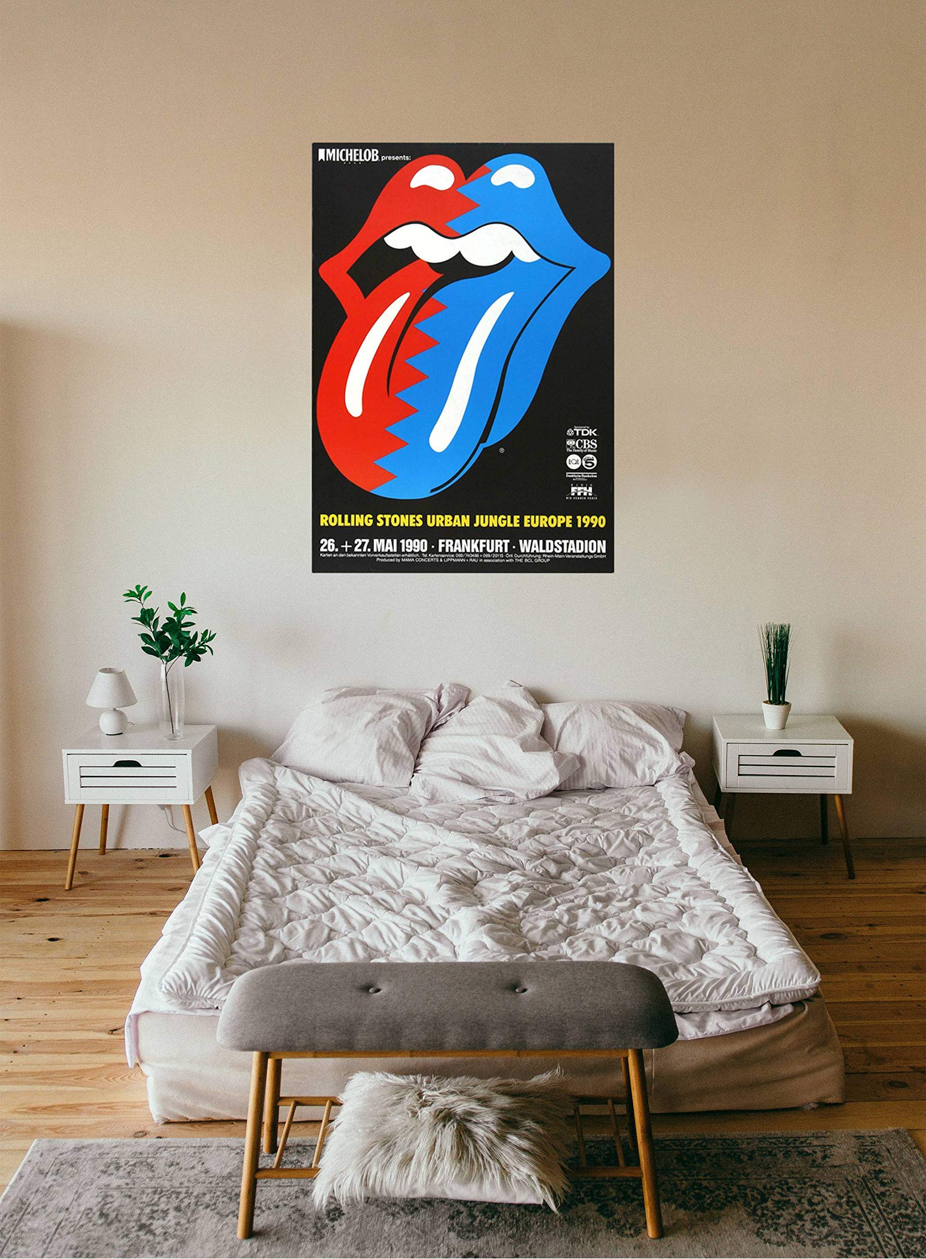 The Rolling Stones - Europe, Tour 1990 » Konzertplakat/Premium Poster | Live Konzert Veranstaltung | DIN A1 «