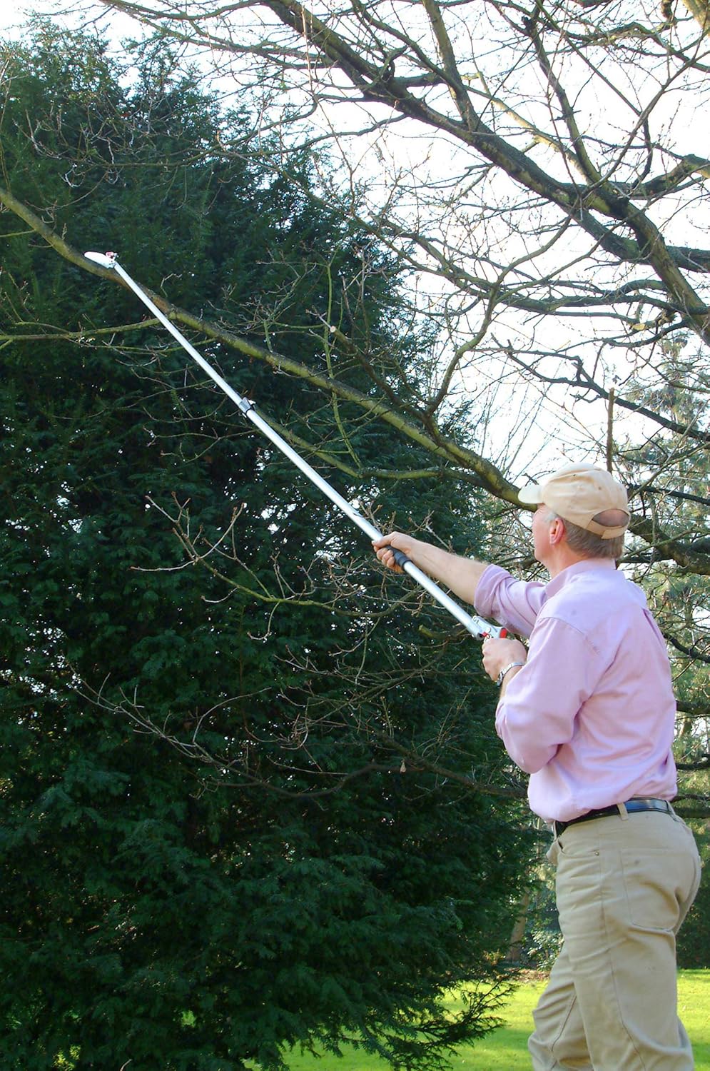 Darlac Telescopic Cut N Hold Snapper Pruner Long Reach Handle upto 3m with Pruning Saw Amazon