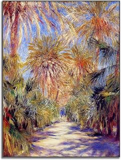 OKRA Renoir Canvas - The Garden of Essai Poster - Classic Impressionist Print - Famous Oil Painting Reproduction - Bathroom Canvas Wall Decor - Kitchen Bedroom Home Decor Unframed(12x16in/30x40cm)