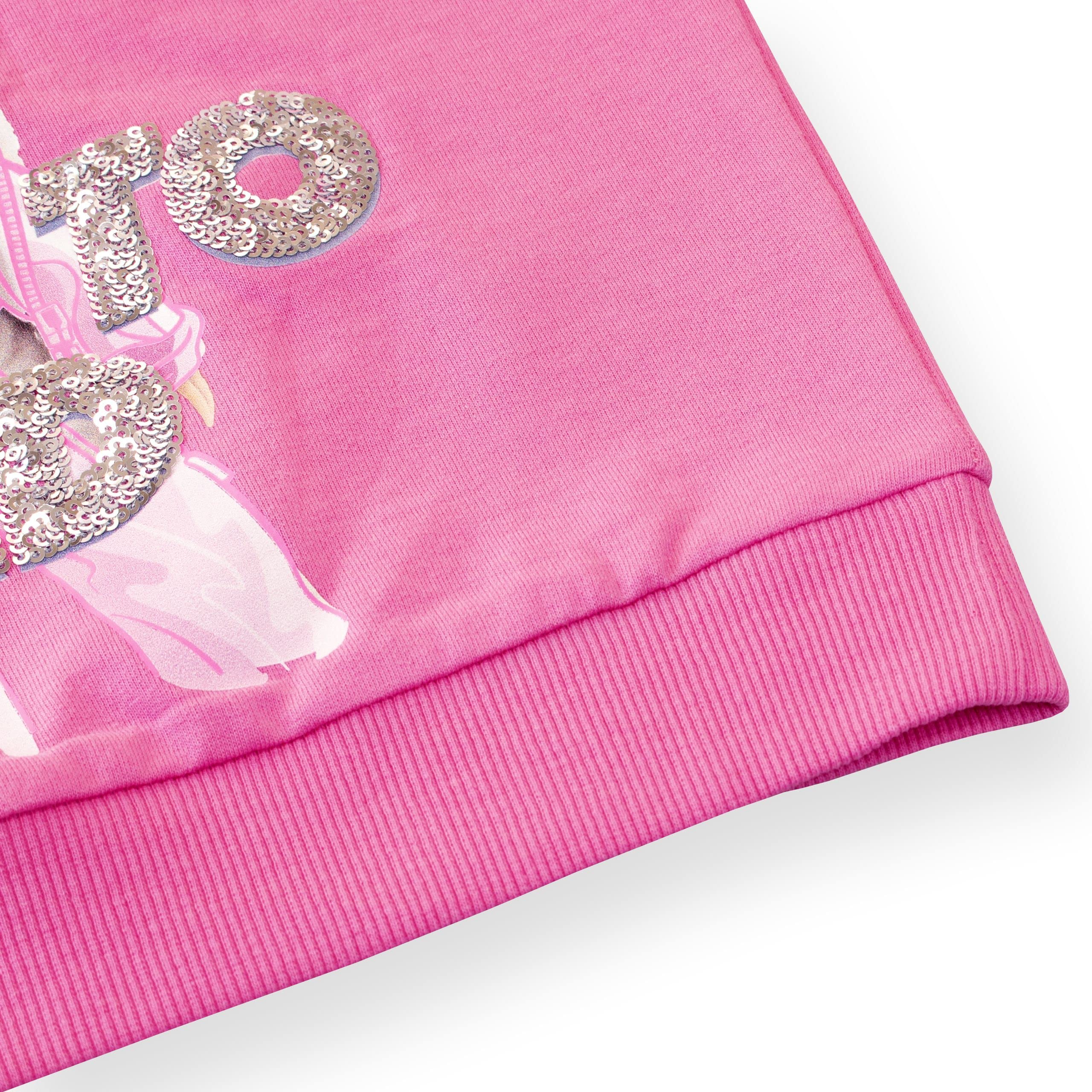 Barbie Sudadera de Lentejuelas para Niñas Jersey de Mangas largas Infantil
