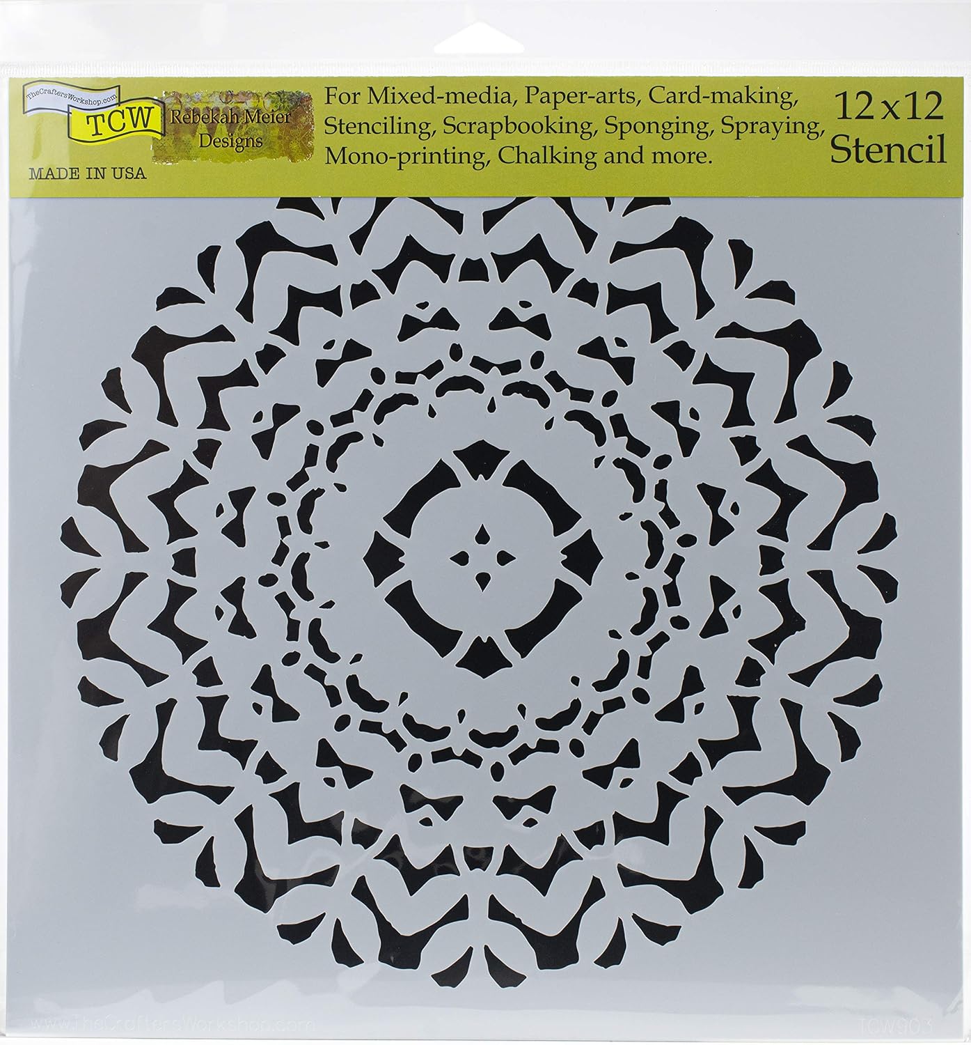 Crafter'S Workshop Template 12"X12"-Boxwood Print