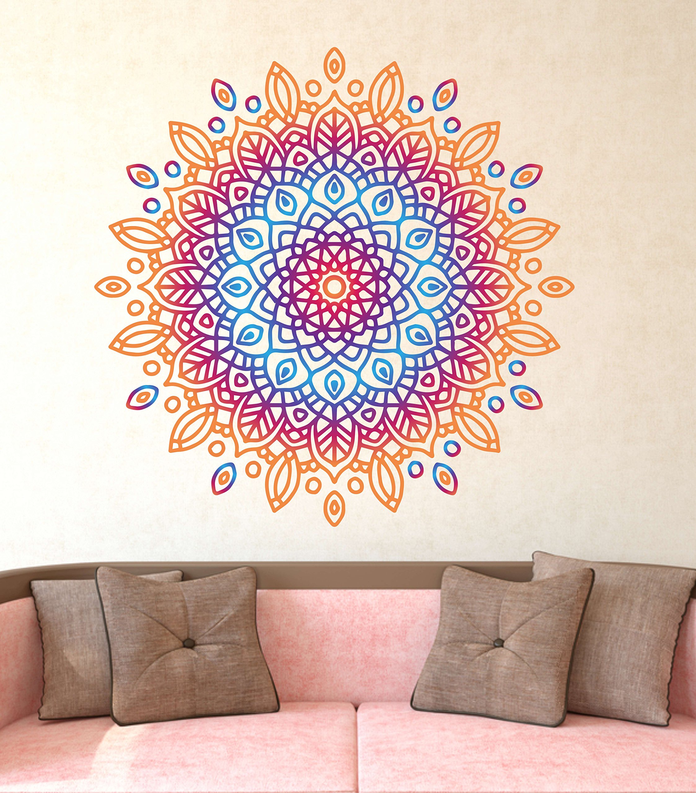 Wallstick Colorful kolam wallsticker (Vinyl 55 cm x 50 cm)-image-23