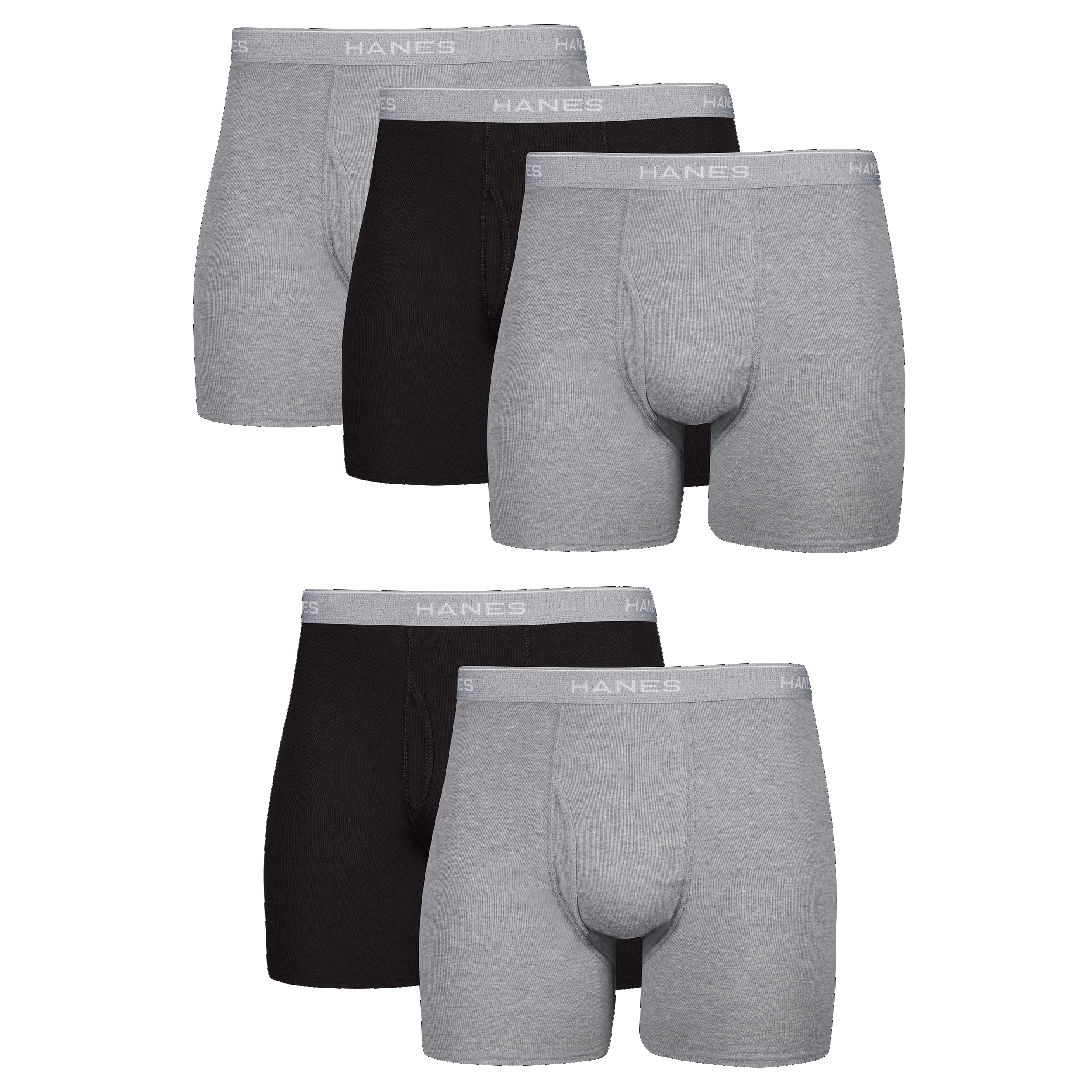 Hanes Tagless Cool Dri Boxer Briefs with ComfortFlex Waistband Ropa Interior de Hombres Hombre (Pack de 10)