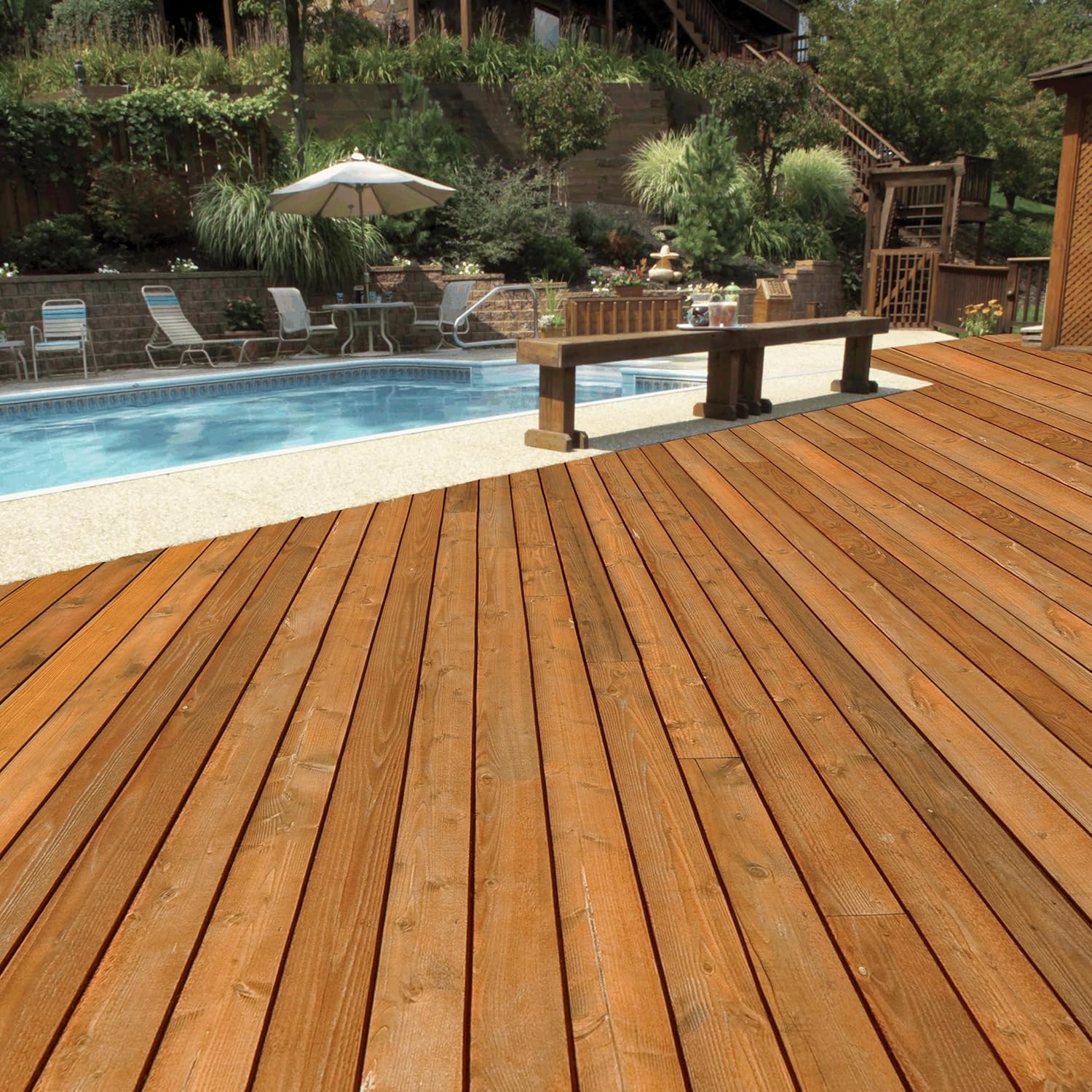 Wolman 14396 F&P Oil-Based Wood Finish & Preservative Transparent Stain, Gallon, Natural