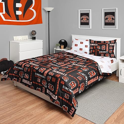 Miniatura 26 de FOCO Unisex-Adult NFL Team Logo Bed in a Bag Comforter, Sheets, Pillow Cases Bedding 5-Piece Set
