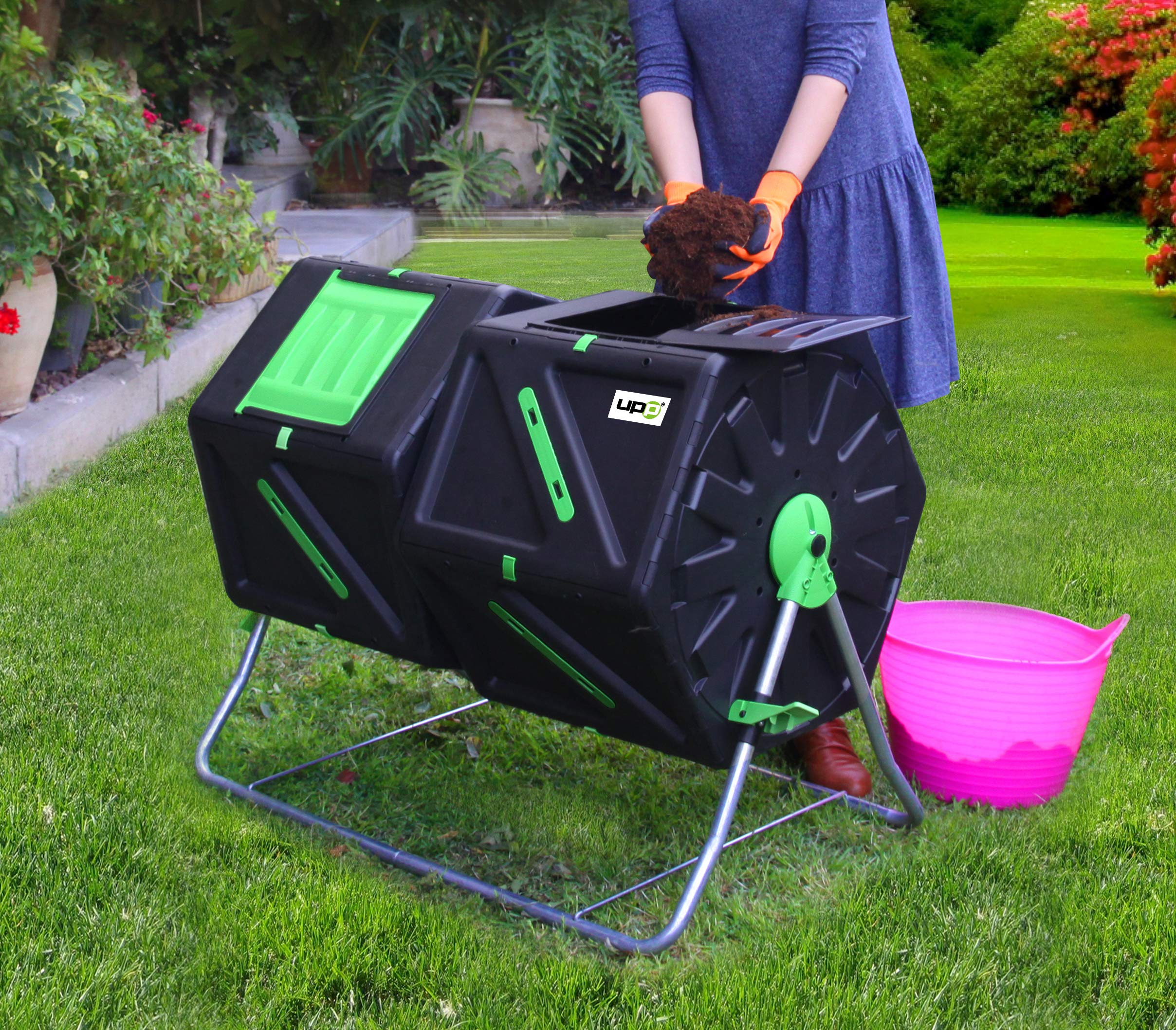 UPP Rotating Composter I For Garden and Balcony Compost Bin for