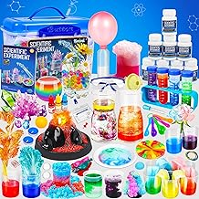 Kit de Ciencias para Niños, 120 Experimentos de Laboratorio Científico, Traje de Científico para Juegos de Rol STEM Herramientas Educativas y de Aprendizaje Científico, Regalos y Juguetes de Cumpleaños para Niños y Niñas de 6 a 12 Años