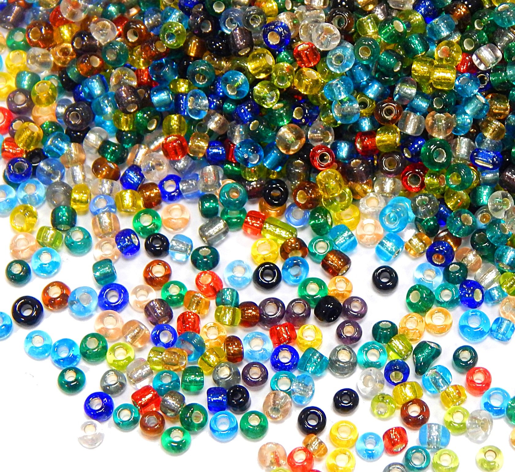 Rocaille Con Inserto In Argento 2/3/4Mm 100 G Perline Perline - Foto 8