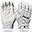 Franklin Sports MLB Batting Gloves - 2nd Skinz Youth Batting Gloves - Baseball + Softball Gear - Kids White Pair - Youth Small