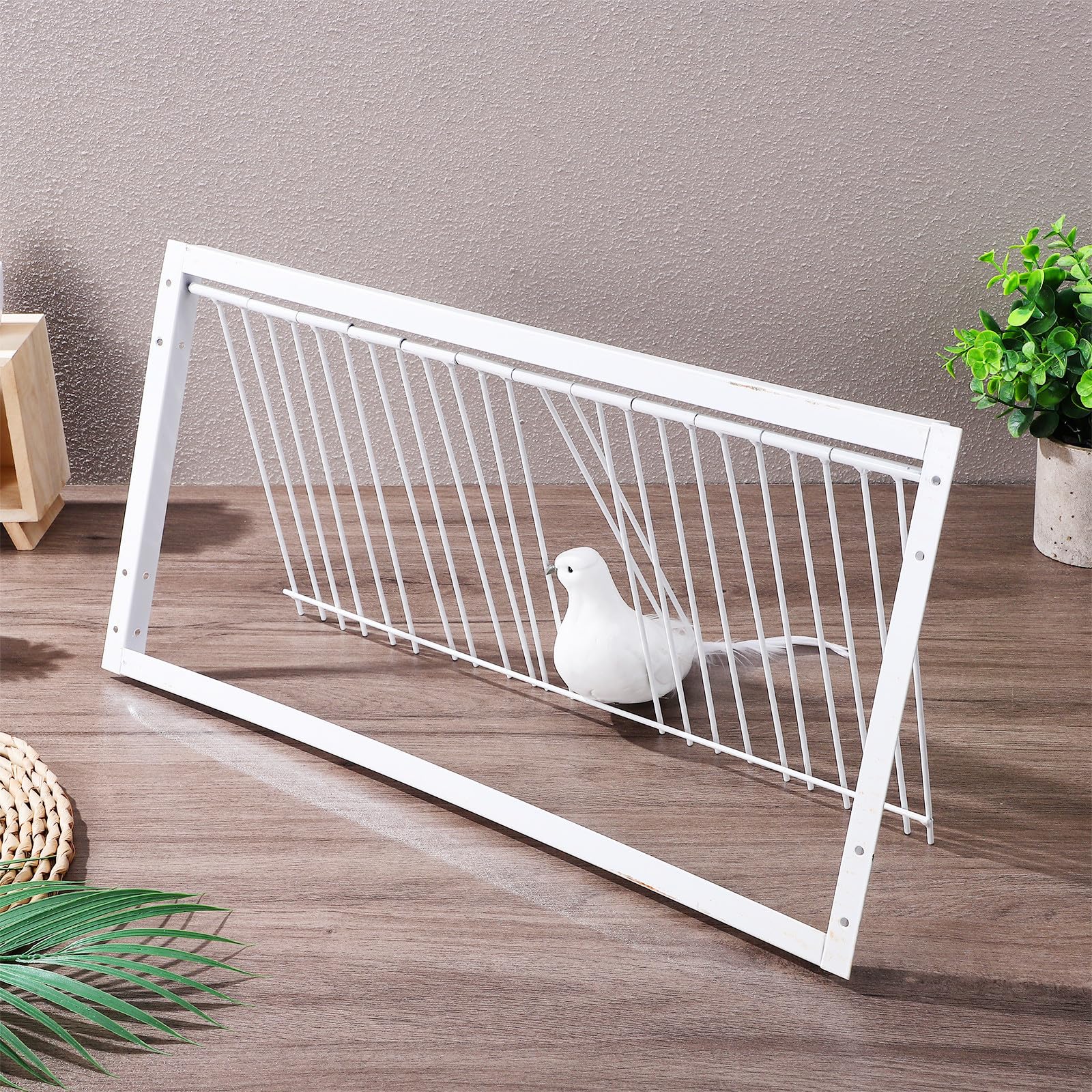 Puerta de Jaula para Palomas Mensajeras Mecanismo Flexible Engrosado de Hierro para Entrenamiento y Competición de Aves