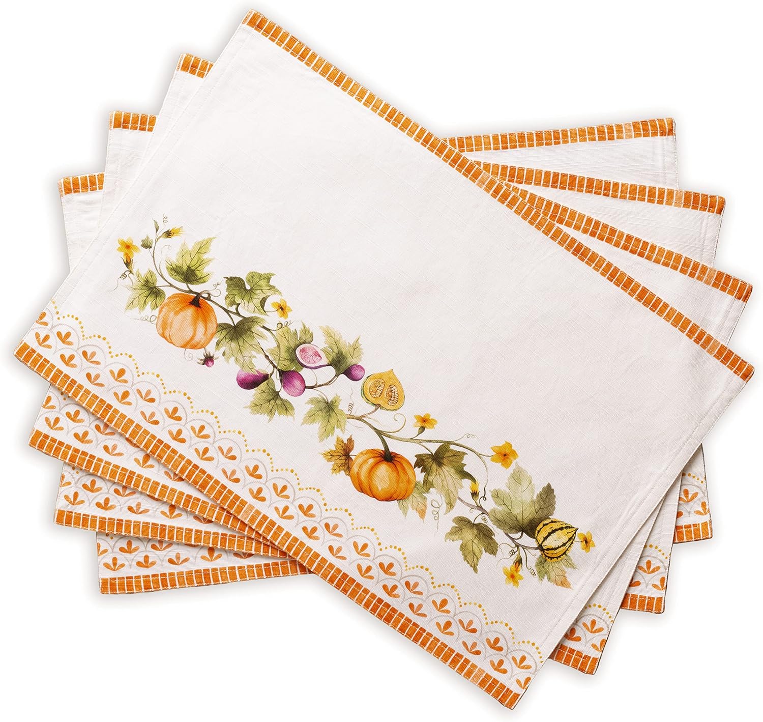 Maison d' Hermine Placemats Set of 4 100% Cotton Washable Cloth Place Mats