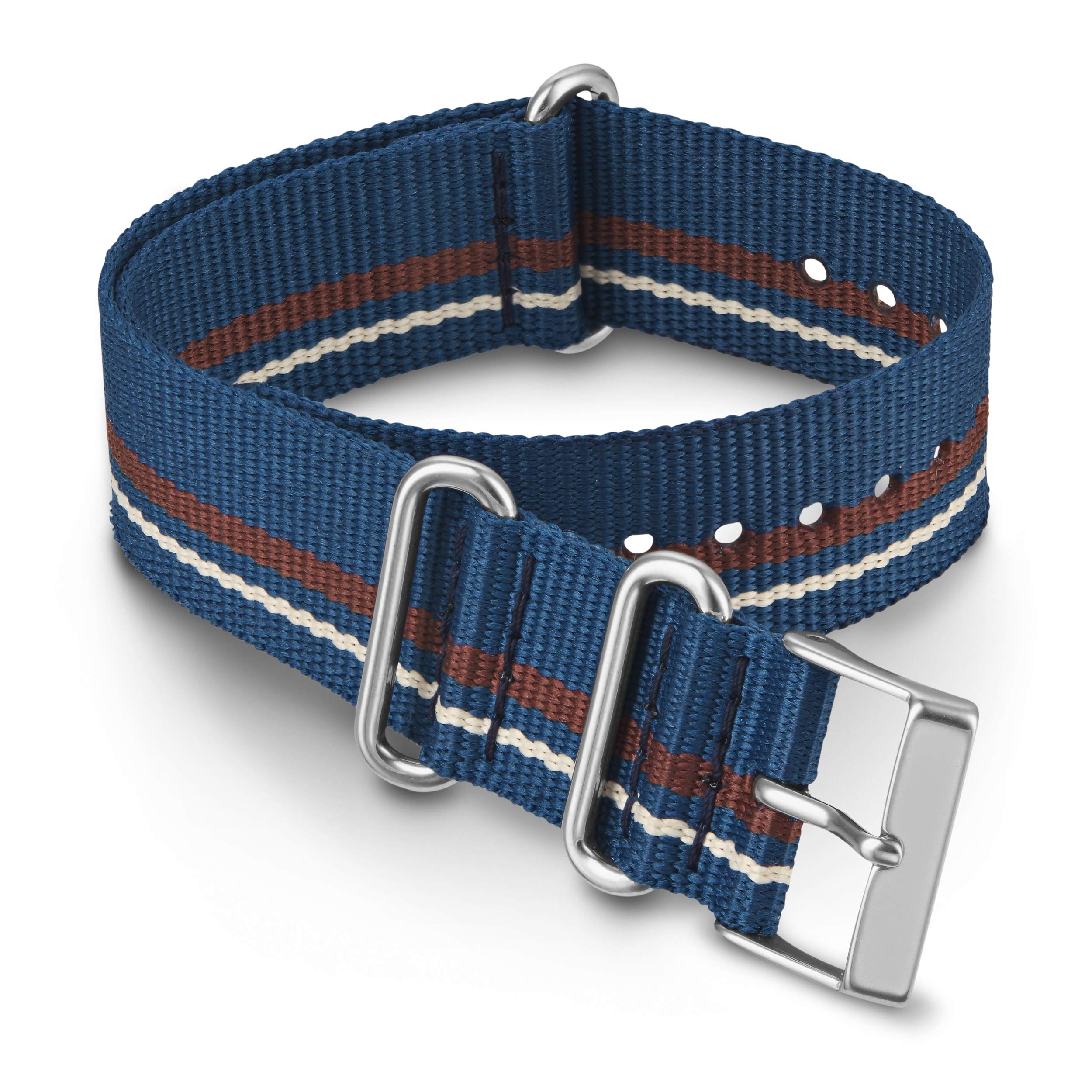 Amazon.com: Timex 20mm Fabric Double-Layer Slip-Thru Strap – Blue