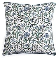 Vista 20 de Ridhi Juego de 2 fundas de almohada modernas de algodón decorativas para sillón, sofá, cama, sala de estar, decoración primaveral del hogar, 16 x 16