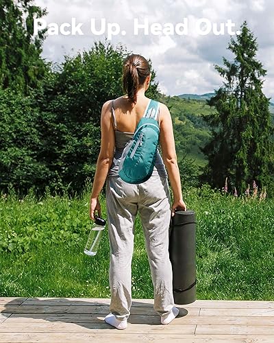 Miniatura 7 de Gisdanchz Bolso bandolera unisex con diseño de panal de abeja, jacquard, pequeña, delgada, bandolera, bolsa de pecho para senderismo y viajes