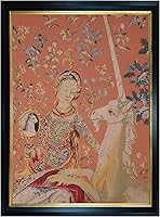 Vista 1 de Thea Gouverneur - Kit de punto de cruz contado - Señora y unicornio - Jobelan - 27 unidades - Kit de bordado para adultos - Hilos de bordado DMC