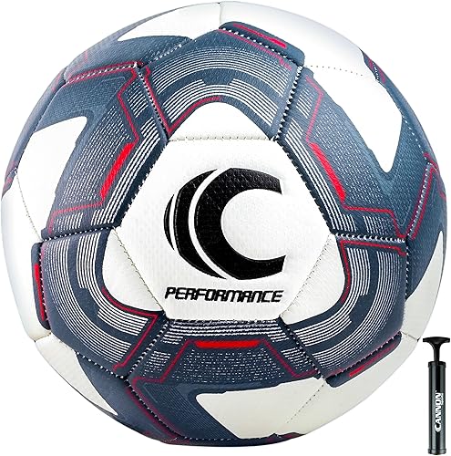 Cannon Sports Balón de fútbol premium, construcción texturizada de poliuretano y EVA, cámara de butilo, diseñada para un rendimiento de alto nivel