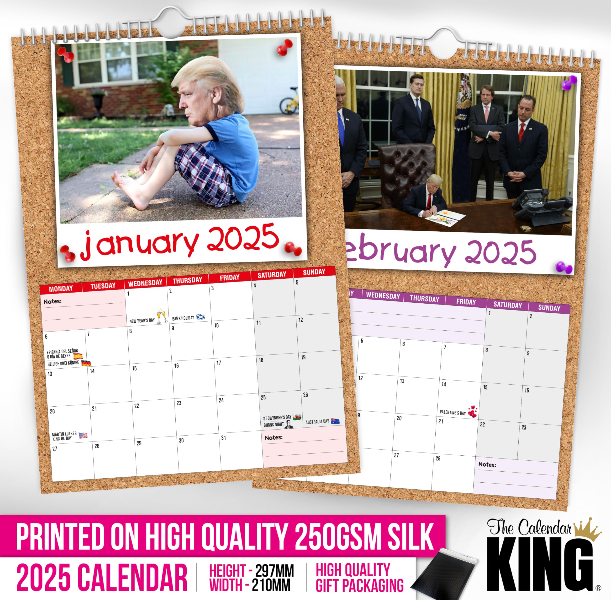 The Calendar King // Kid Trump - 2026 Wall Calendar (Full Colour, A4 Size) - Image 2