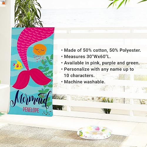 Miniatura 4 de Let's Make Memories Toalla de playa personalizada Toallas personalizadas para piscina para vacaciones de primavera y diversión de verano 30