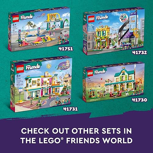 Miniatura 5 de LEGO Friends Heartlake International School Playset 41731, juguete de construcción para niñas y niños con 5 mini muñecas de personajes 2023 y