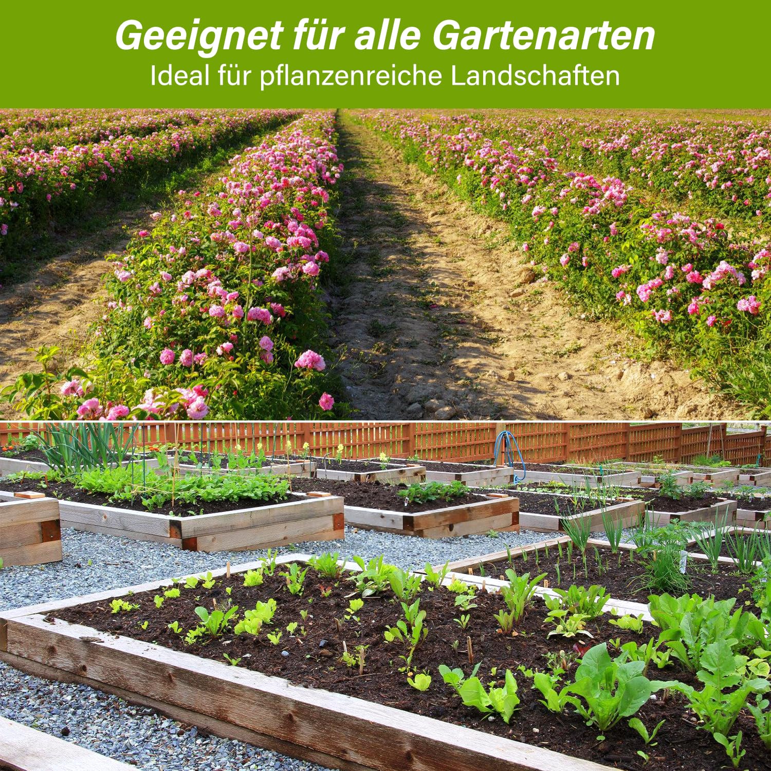 2er Unkrautvlies 100g/m² Gartenvlies,100 * 10000cm, Bodengewebe Wasserdurchlässig,Unkrautfolie Reißfest und UV-Stabilisierung,für Garten
