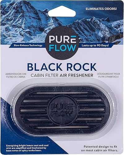 Pureflow Ambientador con filtro de cabina con eliminador de olores, se adapta a la mayoría de filtros de aire de cabina de automóviles, camiones y