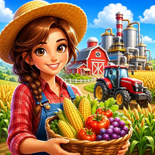 Farm Factory Simulator Farming Harvest Game 3D Tractor Village Crop Town Builder 2026