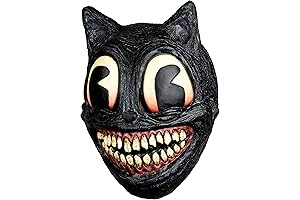 Cartoon Cat Creepy Mask. Get Ready for a Spooktacular Halloween!