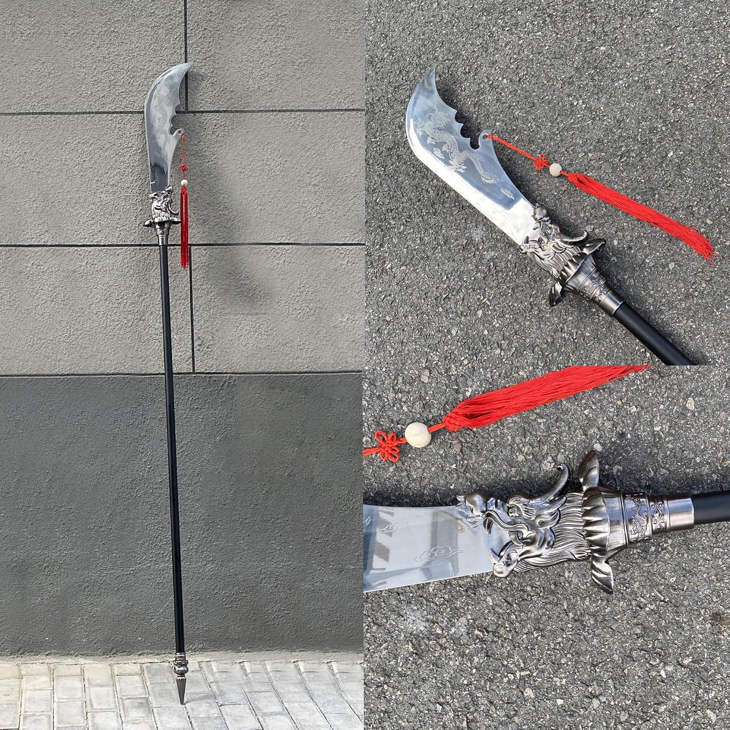 84.96-inch Spring Autumn Broadsword Martial Arts Guan Yu Green Dragon Crescent-Moon Blade Eighteen Weapons Collection Unopened