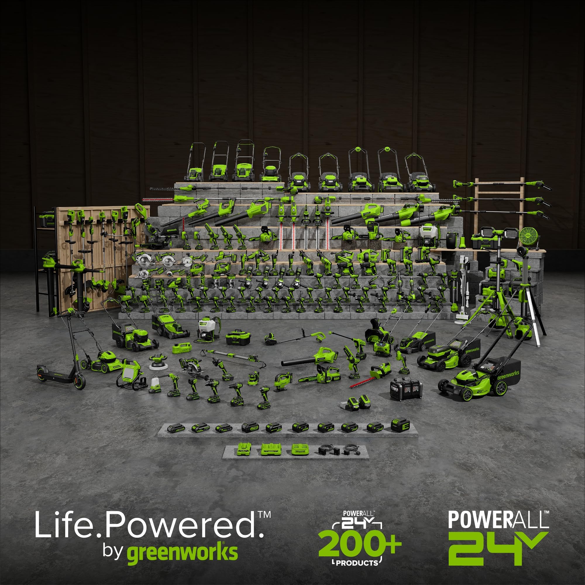 Greenworks Akumulatorowa szlifierka kątowa 24 V 125 mm ostrze tarczowe, 8500 obr./min, 700 W, silnik bezszczotkowy, leworęczny lub praworęczny bez baterii i ładowarki AG370