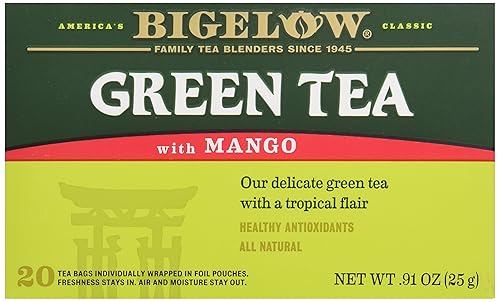 Bigelow Tea Té Verde con Mango, 20 ct