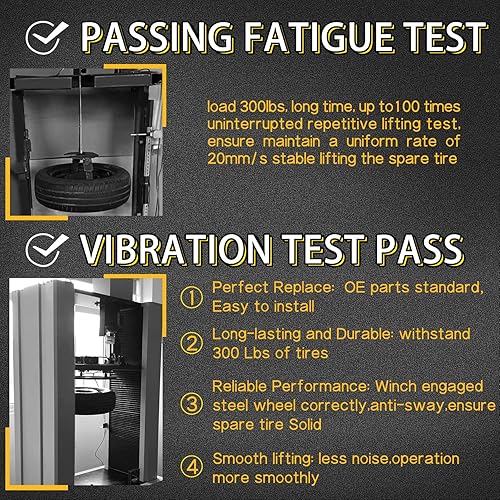 Miniatura 4 de 924-529 - Soporte de soporte de cabrestante de neumático de repuesto para Tundra 2000 2001 2002 2003 2004 2005 2006 | Reemplaza a SK924529;